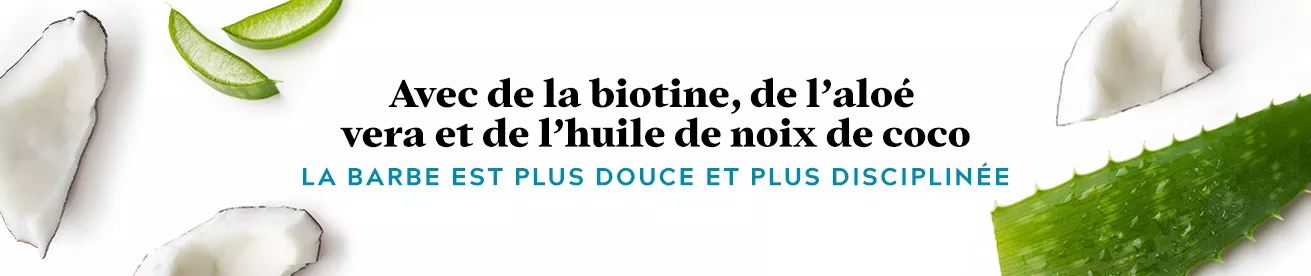 With biotin, aloe and coconut oil: beard feels softer & manageable