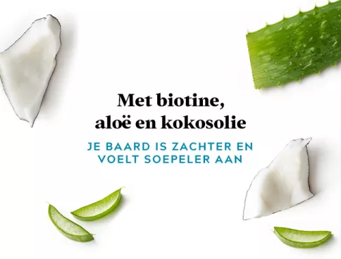 With biotin, aloe and coconut oil: beard feels softer & manageable