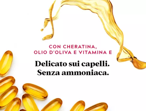 Cheratina, olio d'oliva, vitamina E
