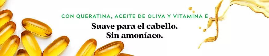 Keratin, olive oil, vitamin E