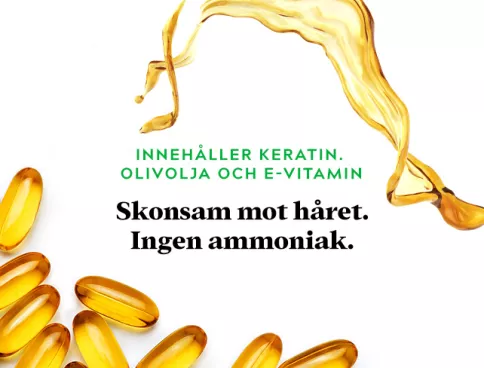 Keratin, olive oil, vitamin E