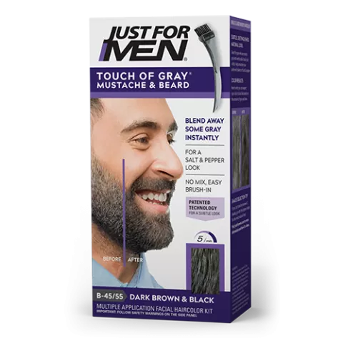 Touch Of Gray Mustache & Beard box